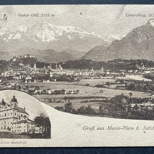 Gruss aus Maria Plain b. Salzburg Wallfahrtskirche Basilika Österreich 410807 TH