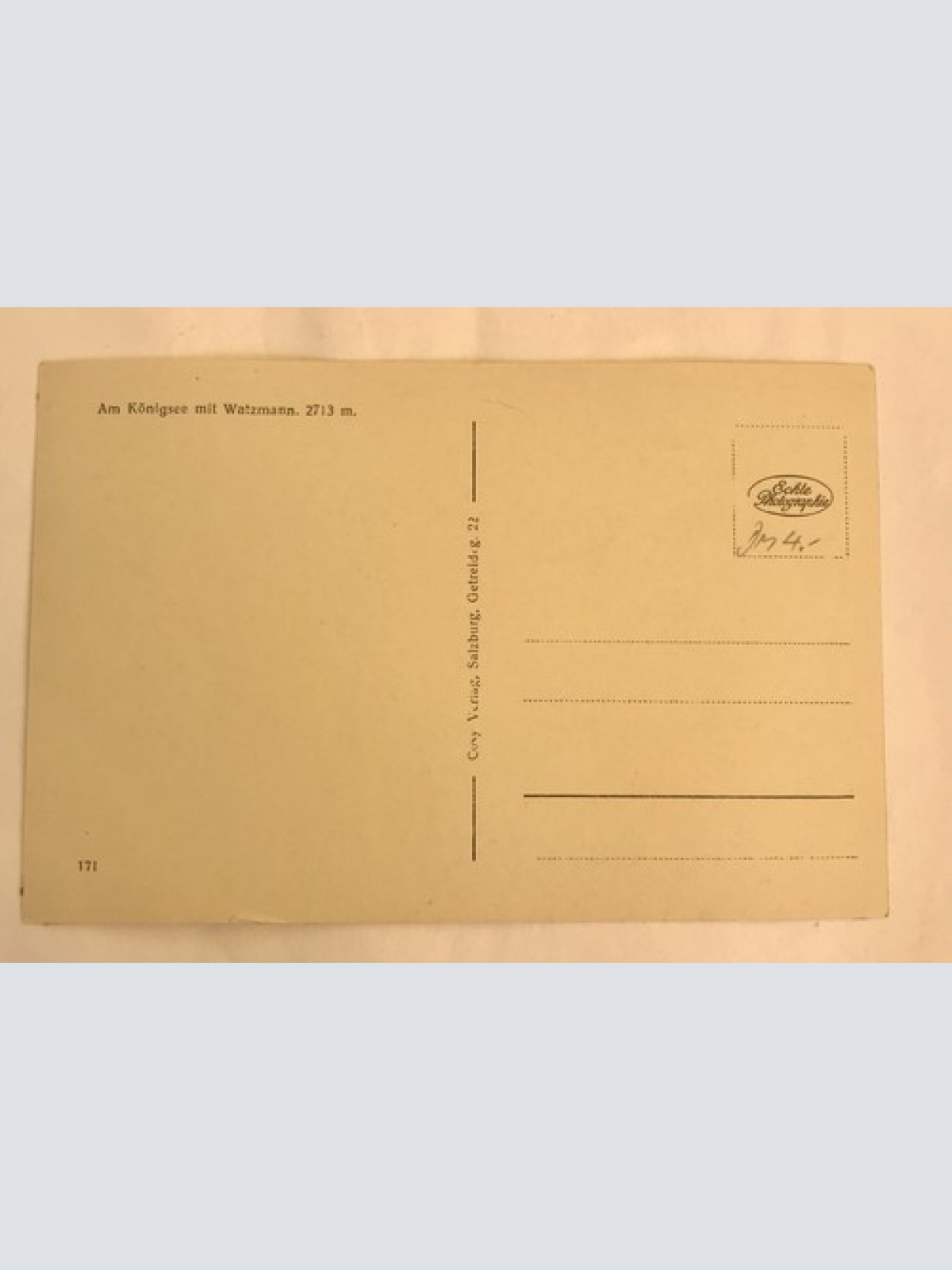 AK, St. Barthalomoäus, Königssee, Berchtesgaden (110218 BW)