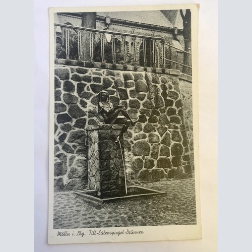 AK, Schleswig Holstein, Mölln, Till Eulenspiegel Brunnen (110231 BW)
