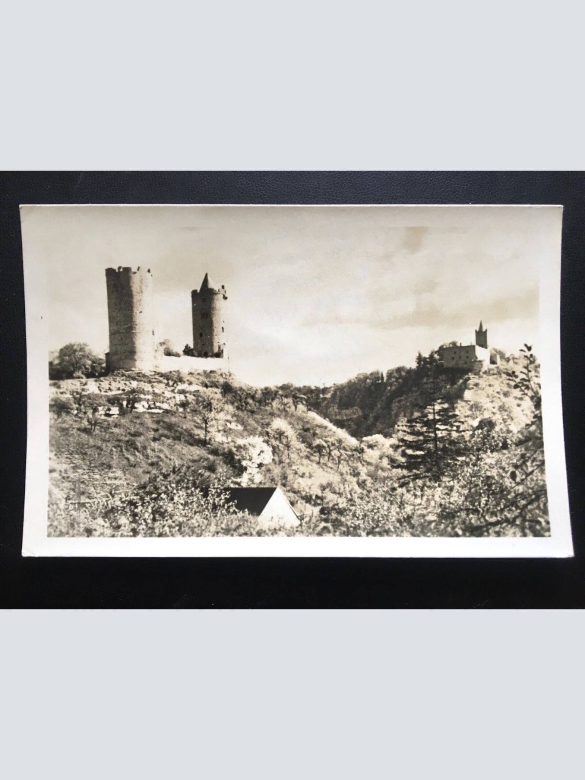 Bad Kösen - Blick auf Ruine Saaleck & Rudelsburg - Naumburg 140440 TH