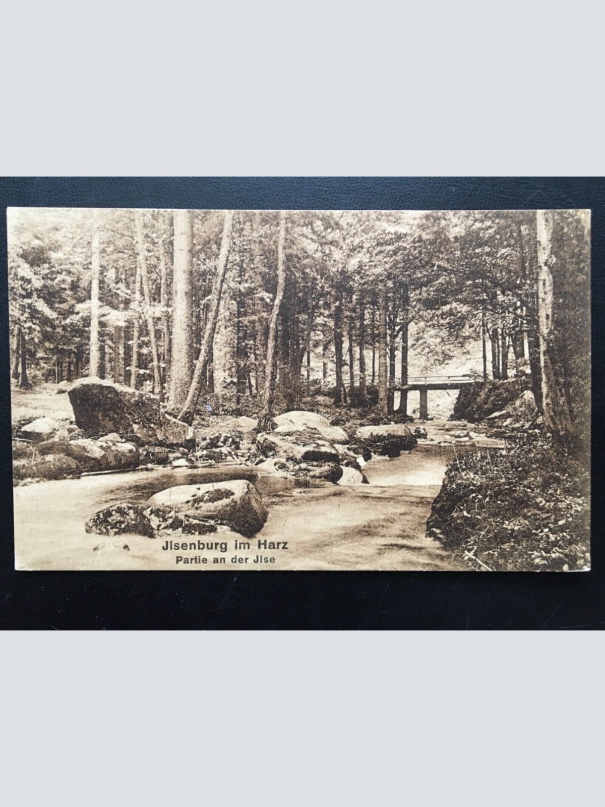 Jlsenburg im Harz - Partie an der Jlse - Ilsenburg Ilse Harz - Brücke 140442 TH