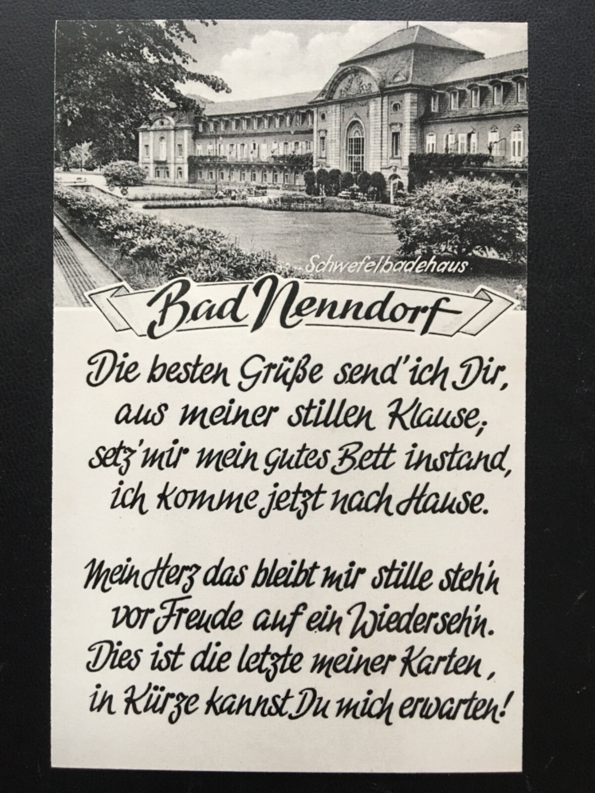 Bad Nenndorf - Schwefelbadehaus - Gedicht - Schaumburg 140460 TH