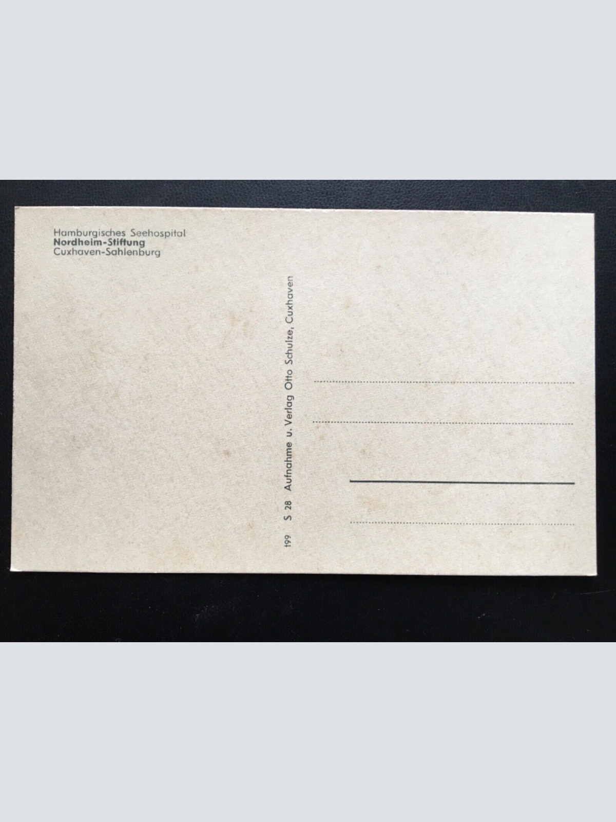 Hamburgisches Seehospital - Nordrheim-Stiftung - Cuxhaven-Sahlenburg 140458 TH