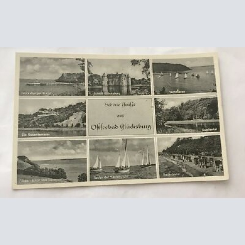 Grußkarte, Schleswig Holstein Glücksburg (110302 BW)