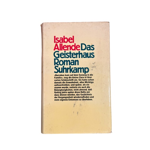 5557 Isabel Allende DAS GEISTERHAUS: ROMAN HC Suhrkamp