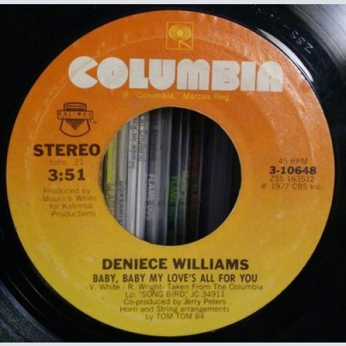Deniece Williams - Baby, Baby My Love's All For You / Be Good To Me (7")