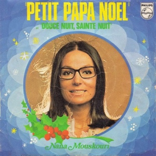 Nana Mouskouri - Petit Papa Noël (7", Single, RE)