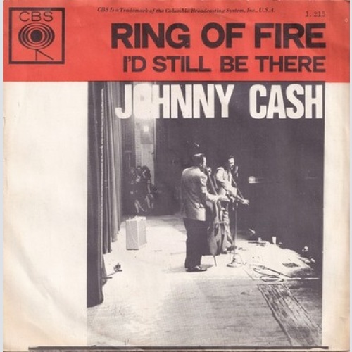 Johnny Cash - Ring Of Fire (7", Single)