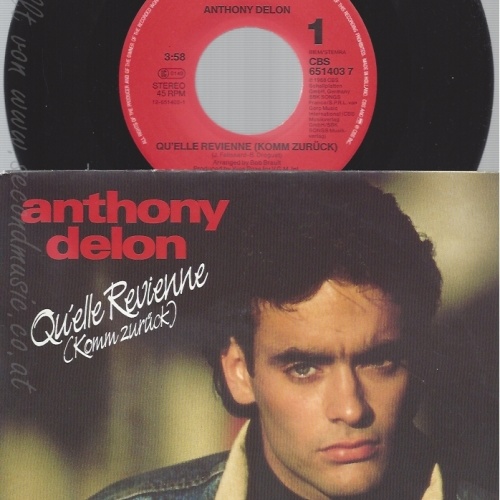 7" ANTHONY DELON-- QUELLE REVIENNE