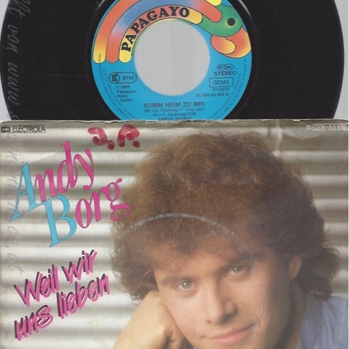 7" ANDY BORG -- WEIL WIR UNS LIEBEN