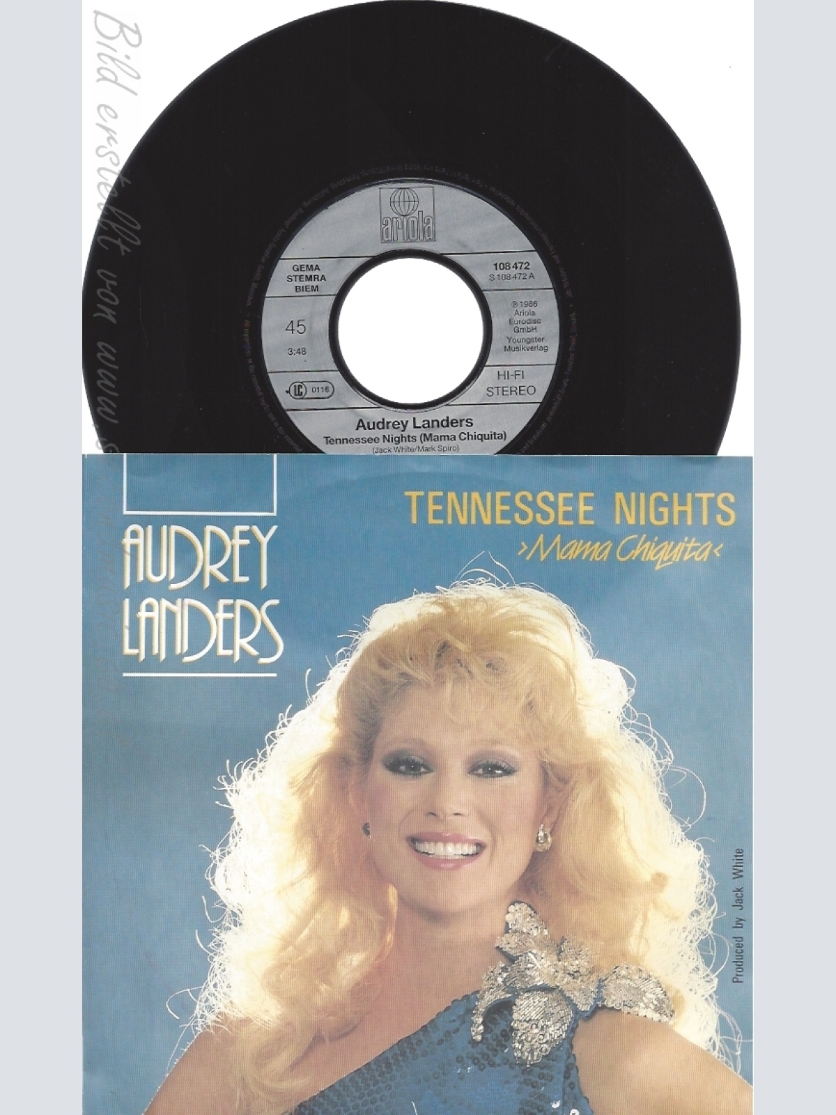 7" AUDREY LANDERS-- TENNESSEE NIGHTS