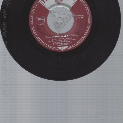 7" ERNST MOSCH--ZWEI HERZEN UND EIN SCHLAG
