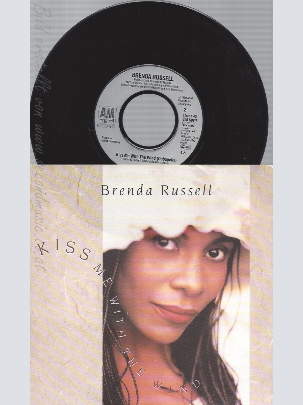 7" BRENDA RUSSELL -- KISS ME WITH THE WIND