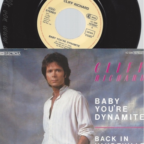 7" CLIFF RICHARD-- BABY YOU ARE DYNAMITE