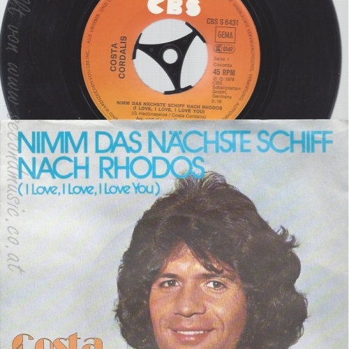 7" COSTA CORDALIS --NIMM DAS NÄCHSTE SCHIFF