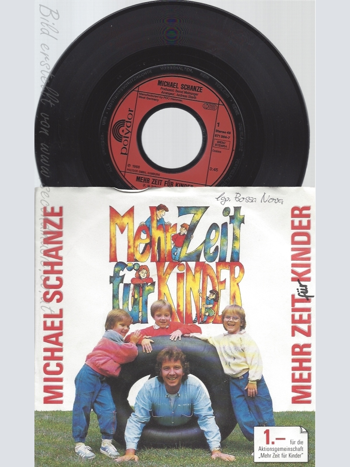 7" MICHAEL SCHANZE -- MEHR ZEIT FÜR KINDER-MIT SINGLEFA