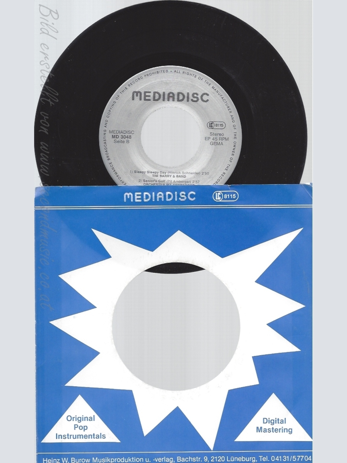 7" MEDIADISC --TIM BARRY & BAND