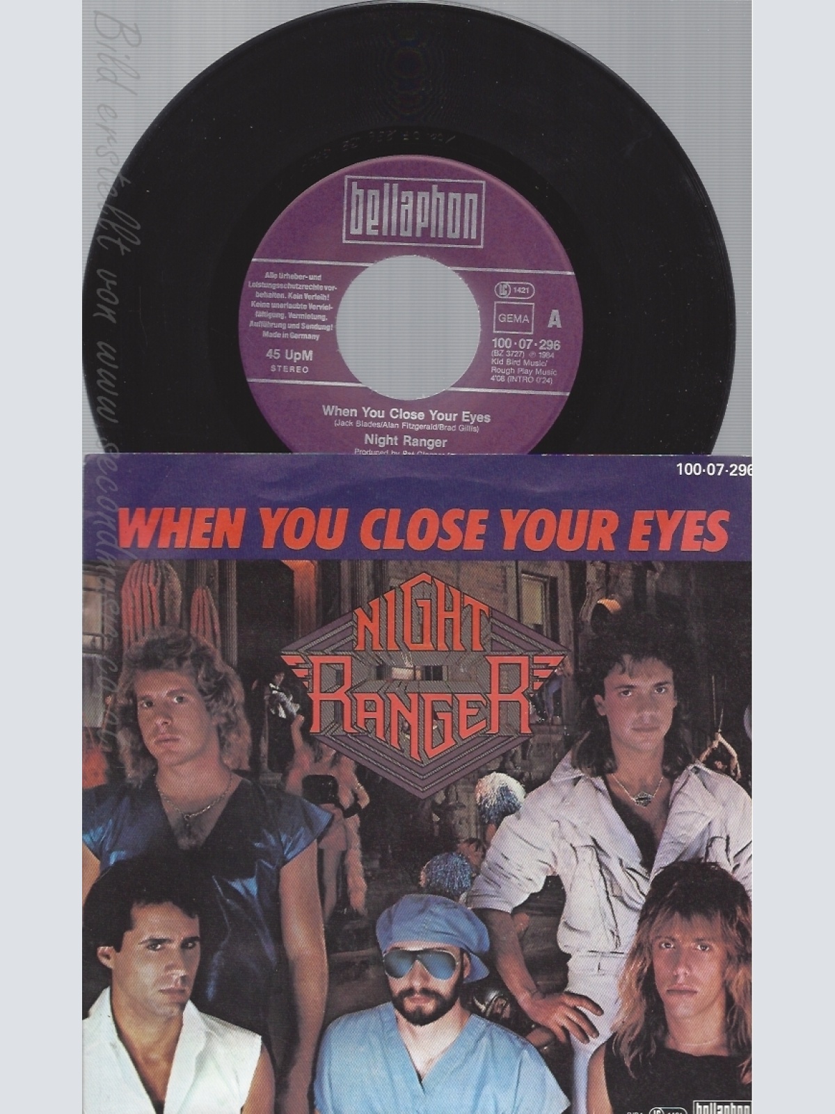 7" NIGHT RANGER -- WHEN YOU CLOSE YOUR EYES
