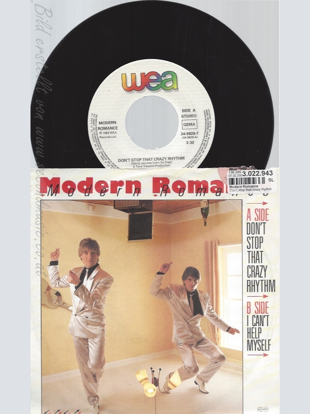 7" MODERN ROMANCE-- DONT STOP THAT CRAZY RYTHM