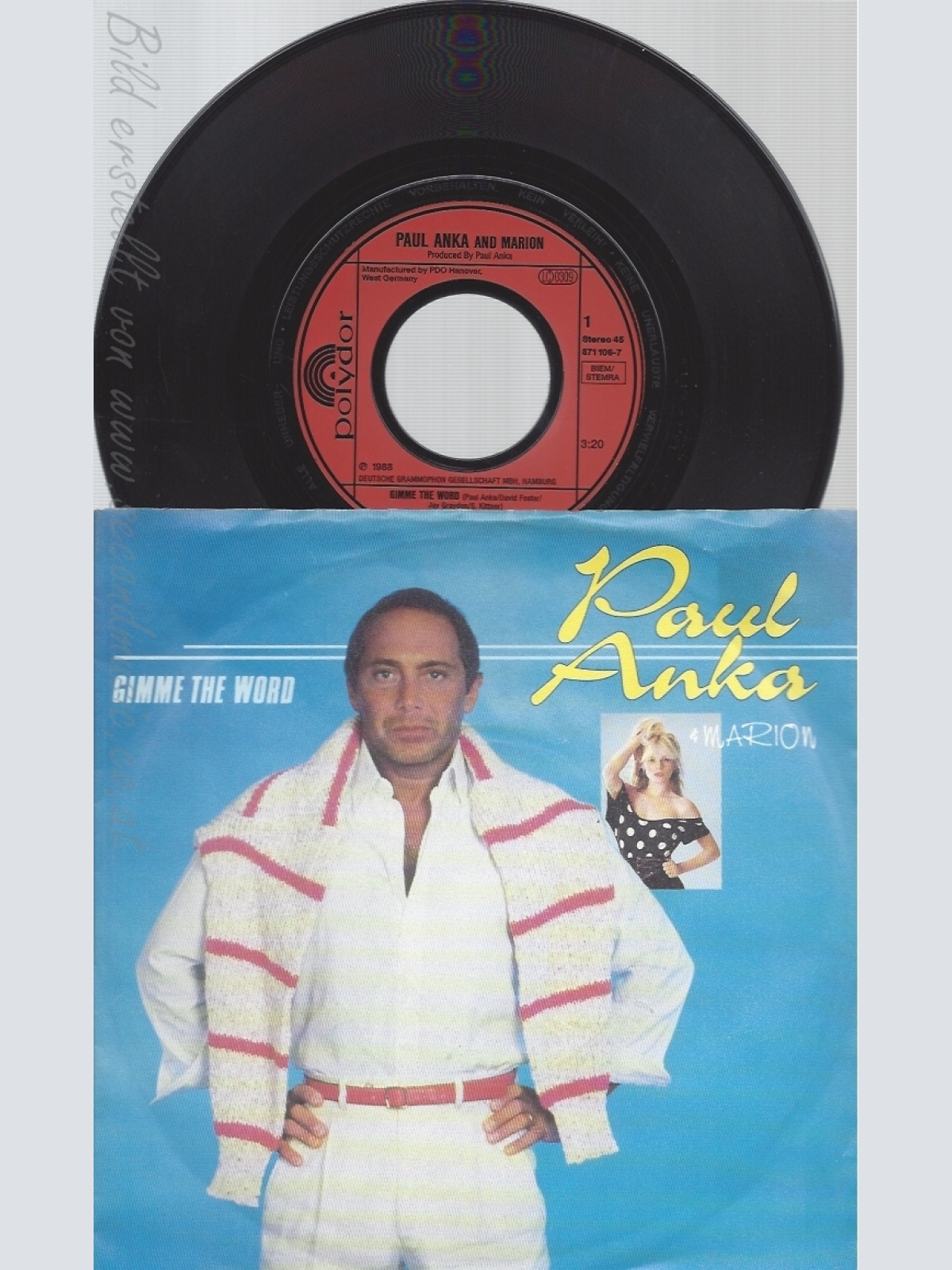 7" PAUL ANKA -- GIMME THE WORD