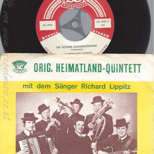 7" ORIG HEIMATLAND QUINTETT-- RICHARD LIPPITZ