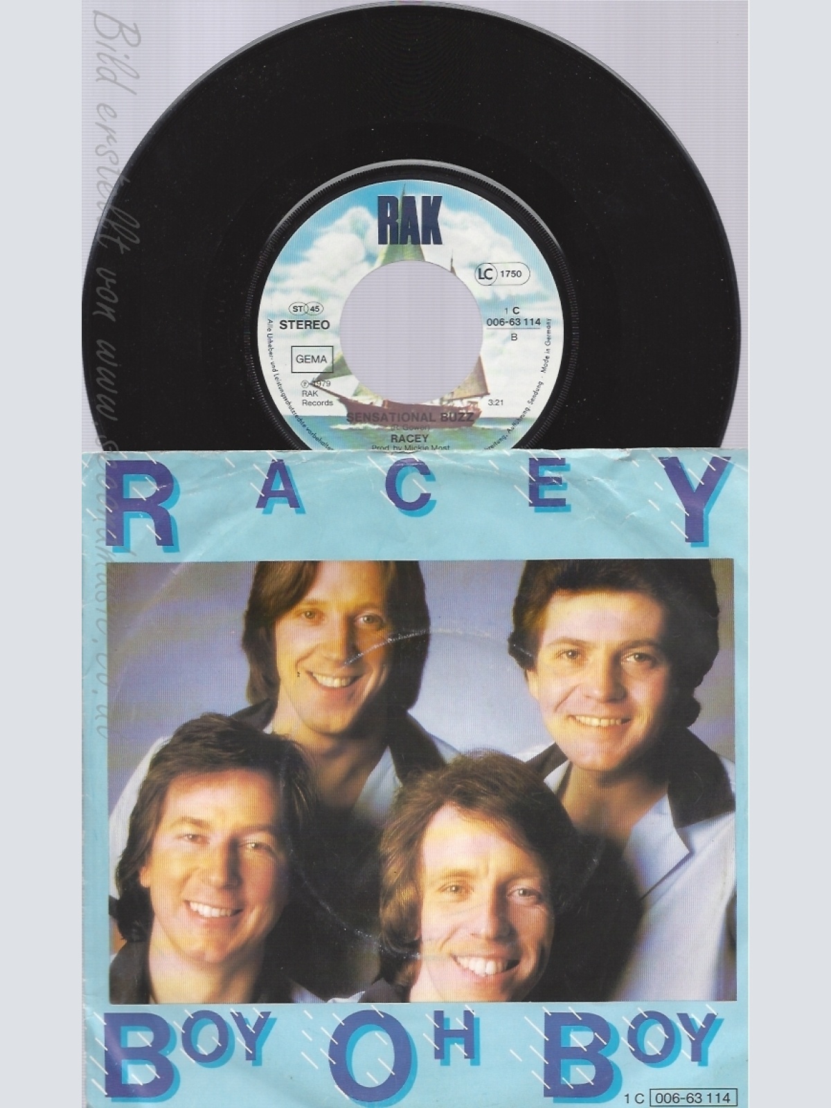 7" RACEY-- BOY OH BOY
