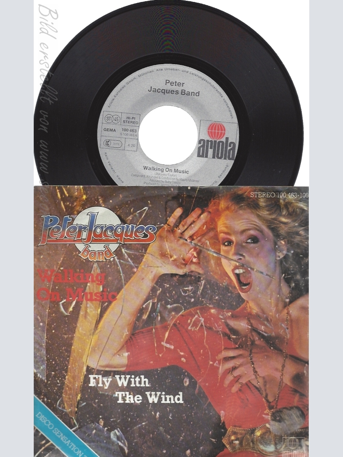 7" PETER JACQUES-- WALKING ON MUSIC