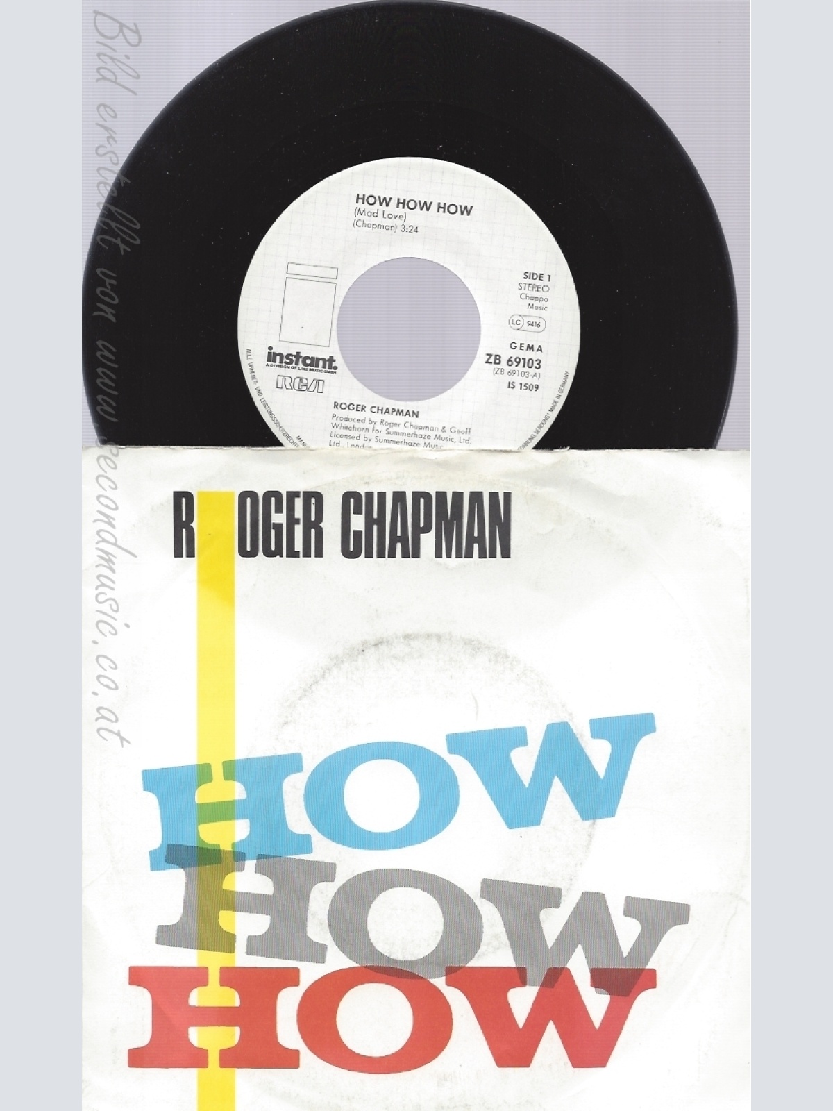 7" ROGER CHAPMAN-- HOW HOW