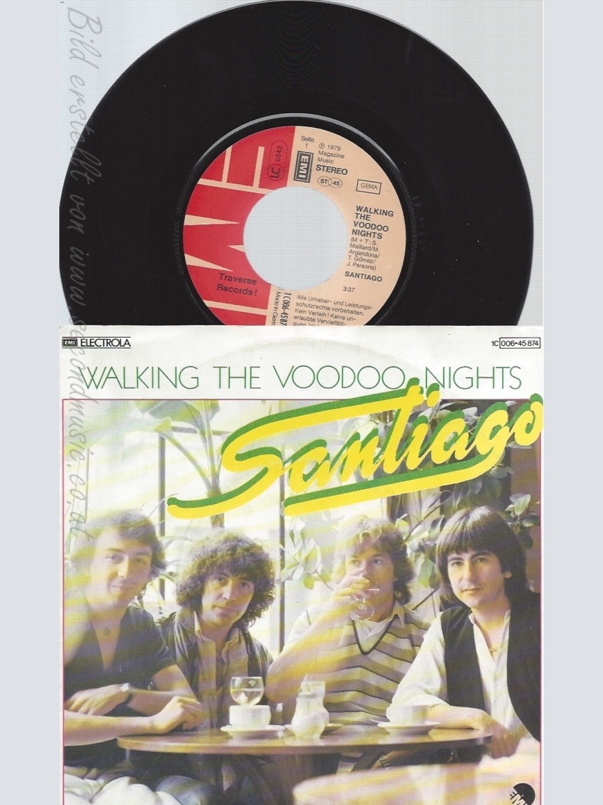 7" SANTIAGO-- WALKING THE VOODOO NIGHTS
