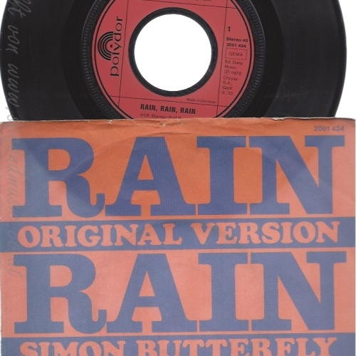 7" SIMON BUTTERFLY-- RAIN RAIN