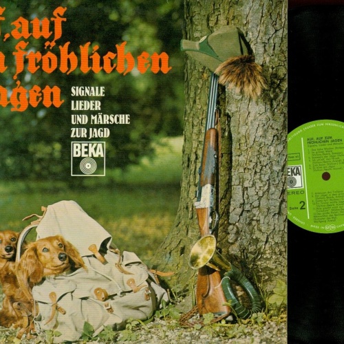 LP--AUF AUF ZUM FRÖHLICHEN JAGEN-- SIGNALE -LIEDER MÄRSCHE