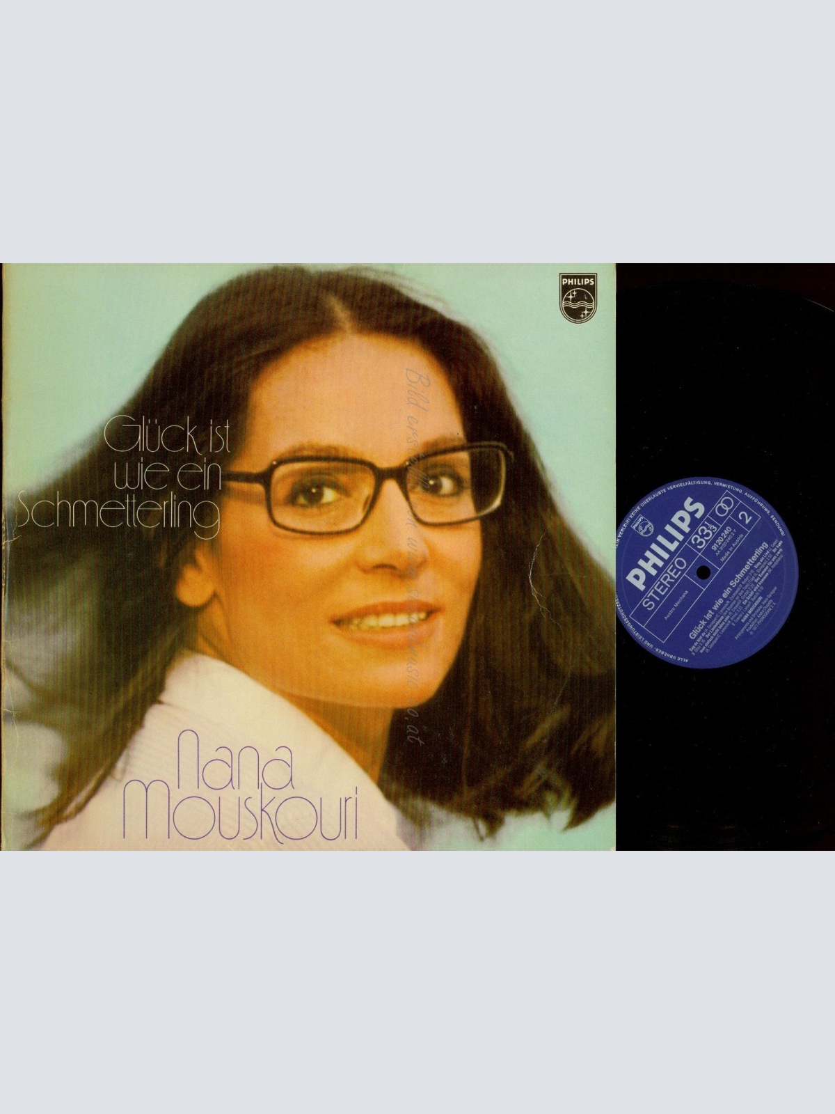 LP--NANA MOUSKOURI -- GLÜCK IST WIE EIN SCHMETTERLING