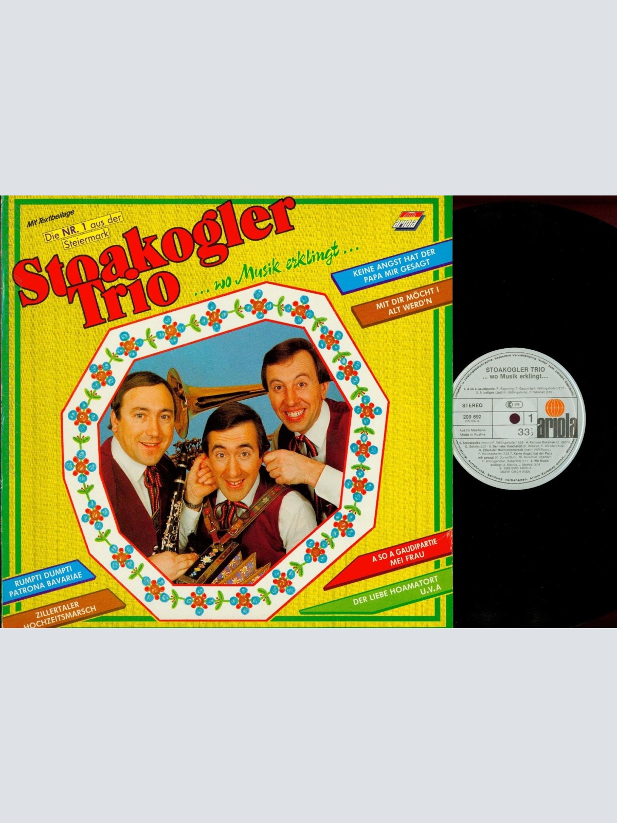 LP--STOAKOGLER TRIO--WO MUSIK ERKLINGT--