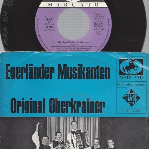 7" -EGERLÄNDER MUSIKANTEN --ORIGINAL OBERKRAINER AVSENIK