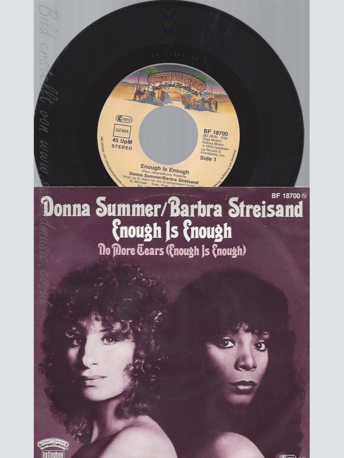 7" DONNA SUMMER & BARBRA STREISAND