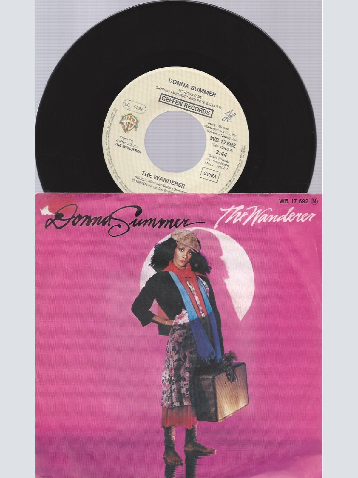 7" DONNA SUMMER --THE WANDERER
