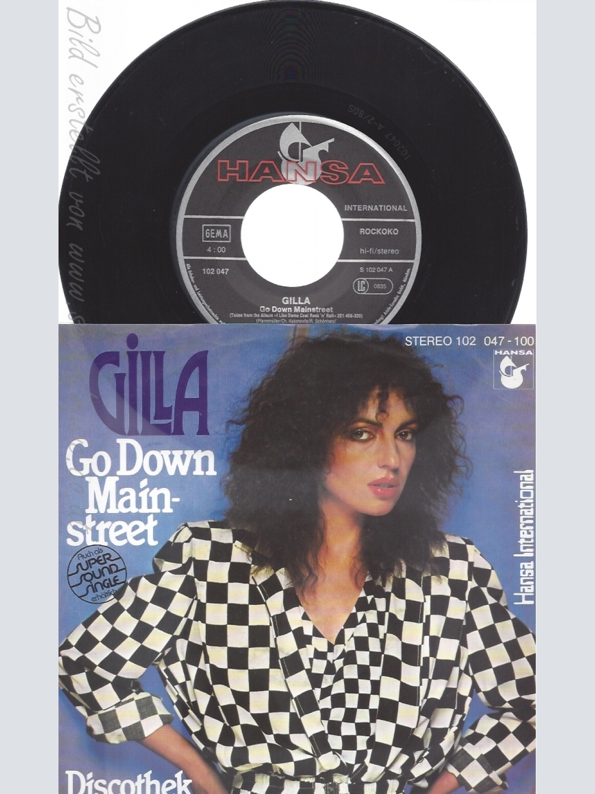 7" GILLA --GO DOWN MAIN STREET
