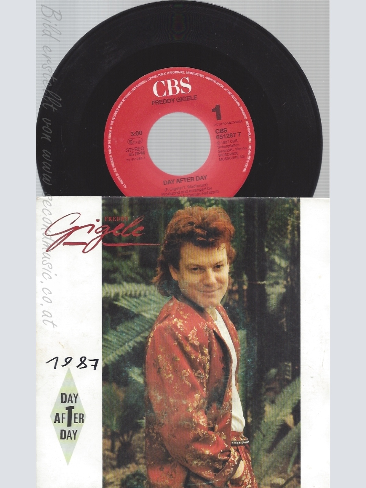 7" FREDDY GIGELE-- DAY AFTER DAY