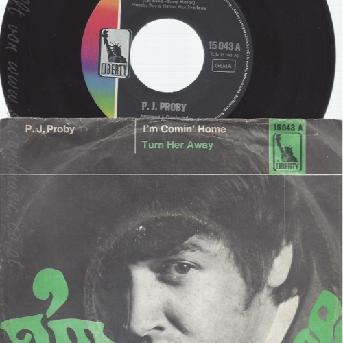 7" P J PROBY-- IM COMING HOME