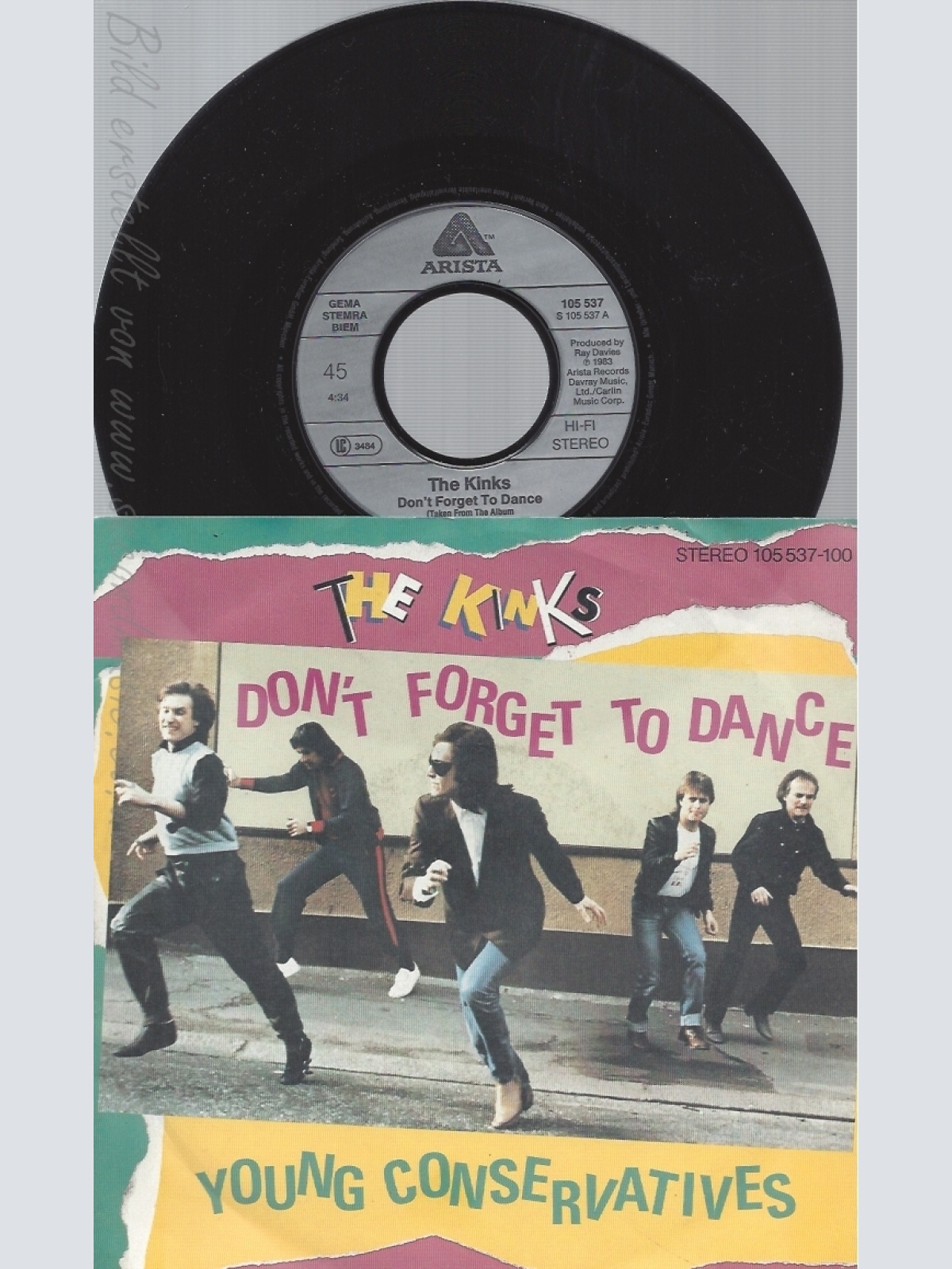 7" THE KINKS --DONT FORGET TO DANCE