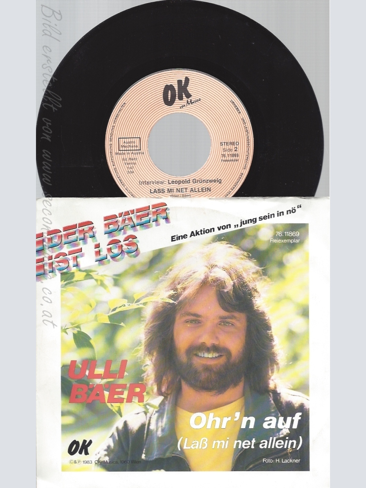 7" ULLI BÄER --DER BÄER IST LOS--OHRN AUF