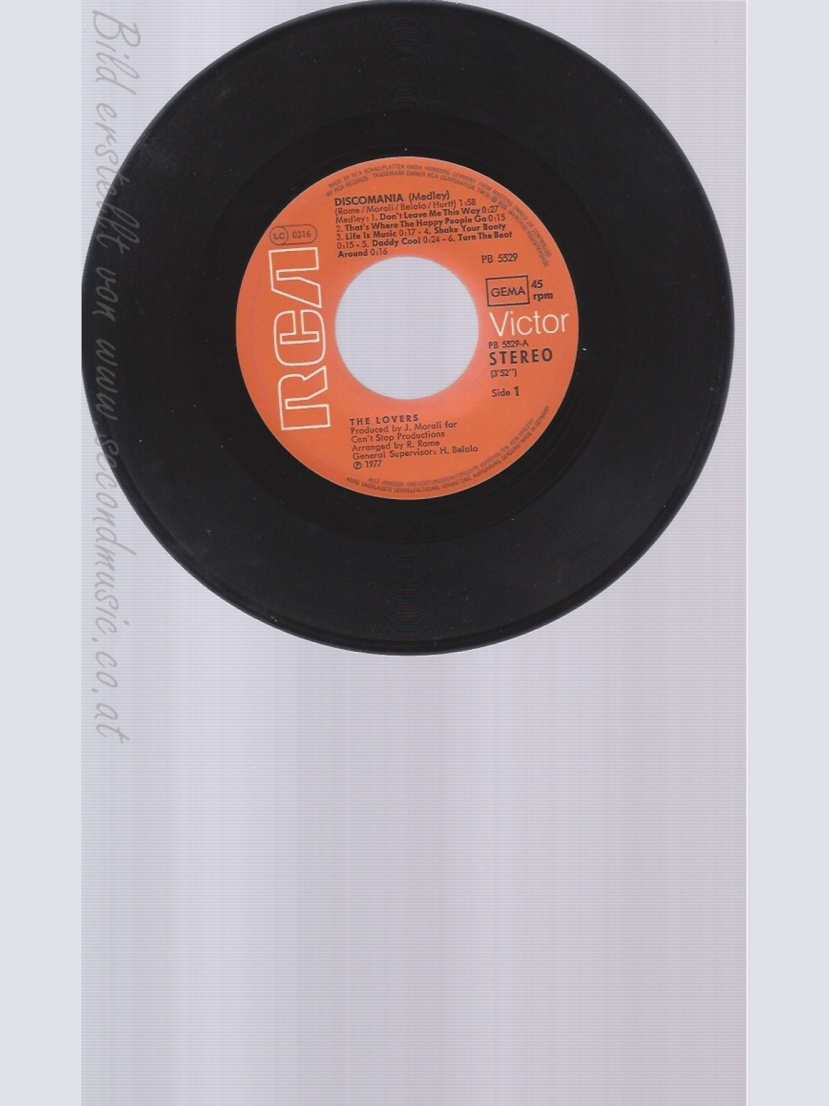 7" THE LOVERS-- DISCOMANIA