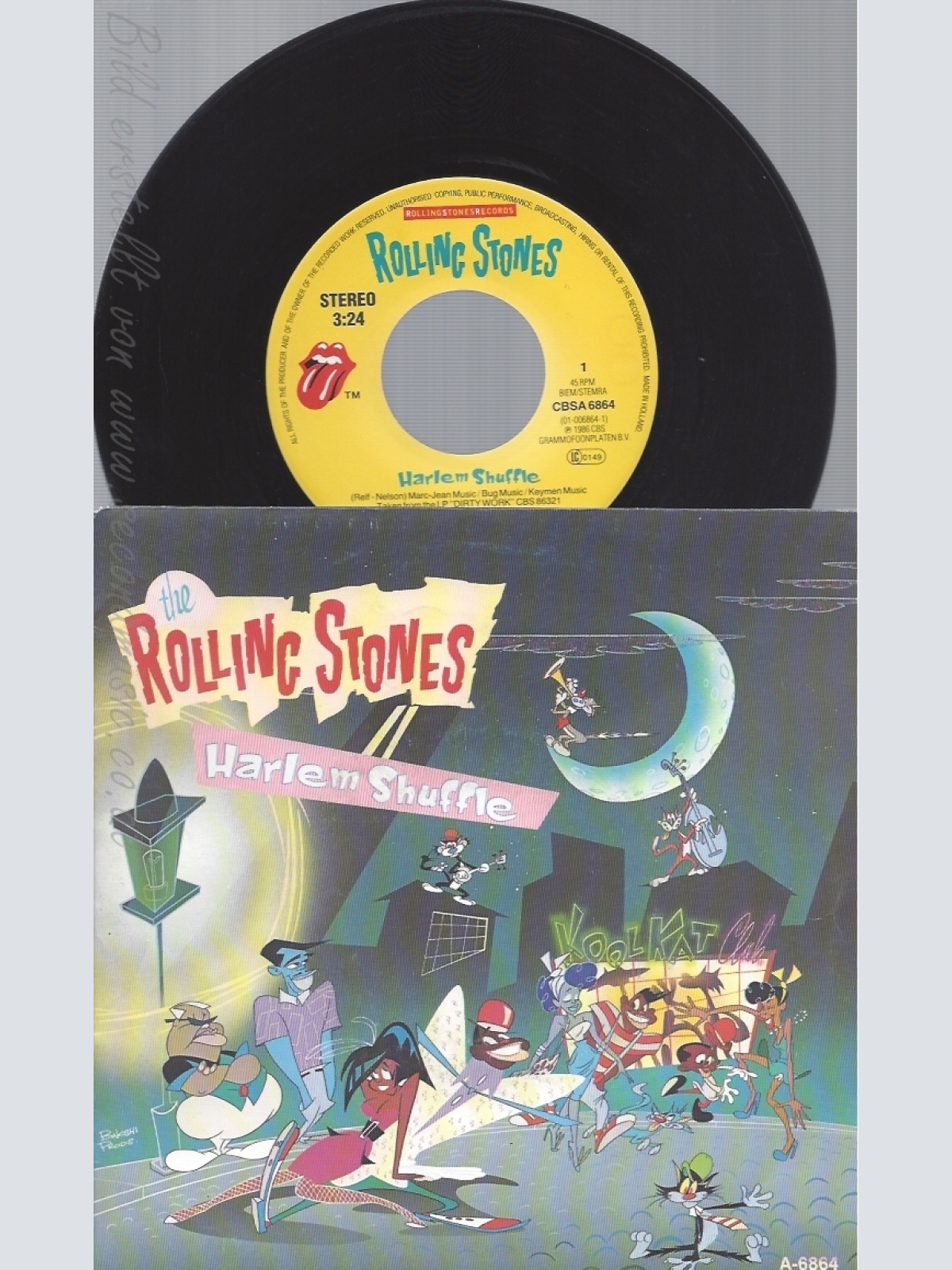 7" THE ROLLING STONES--HARLEM SHUFFLE