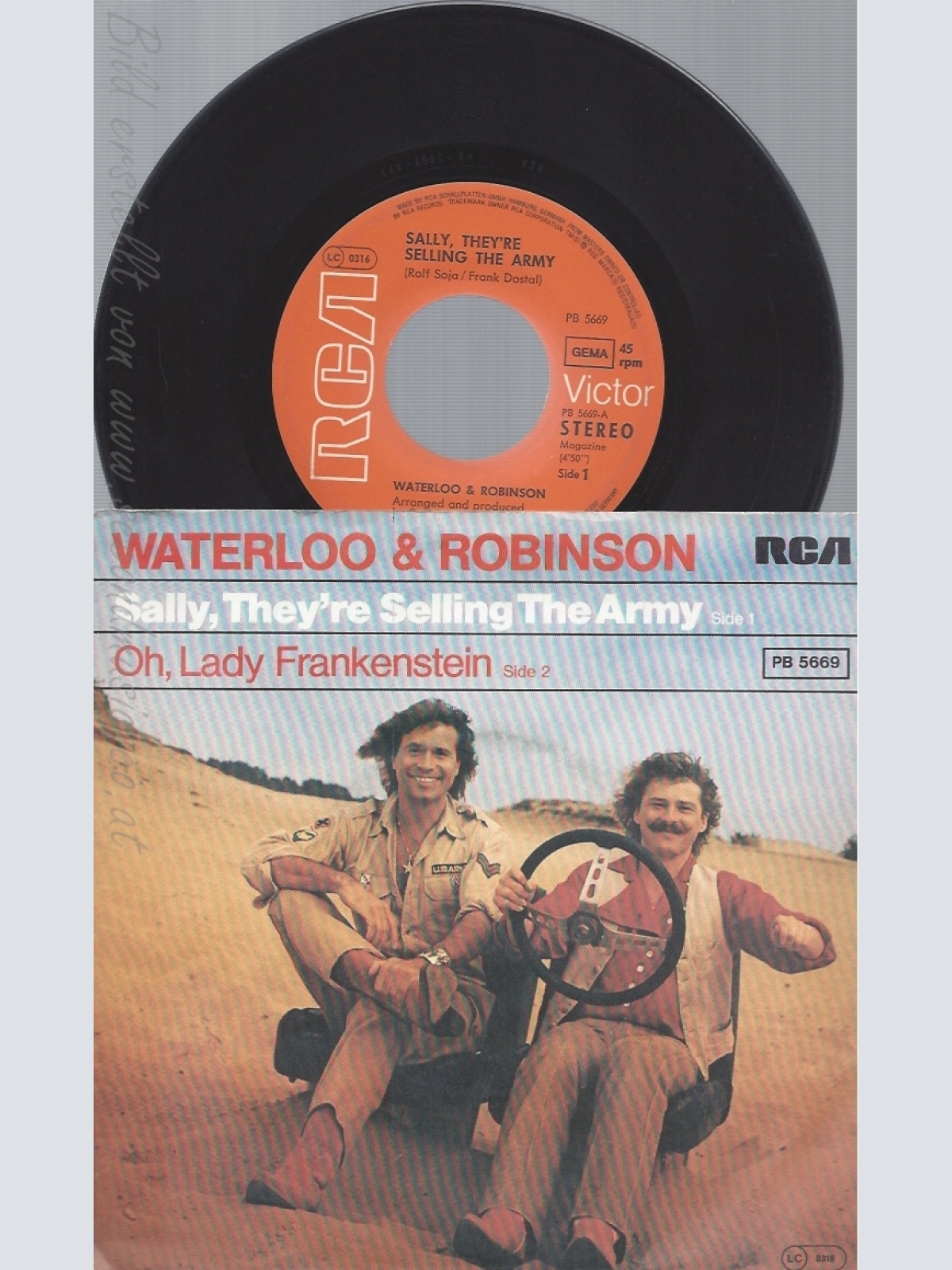 7" WATERLOO & ROBINSON--SALLY THEY RE SELLING THE ARMY