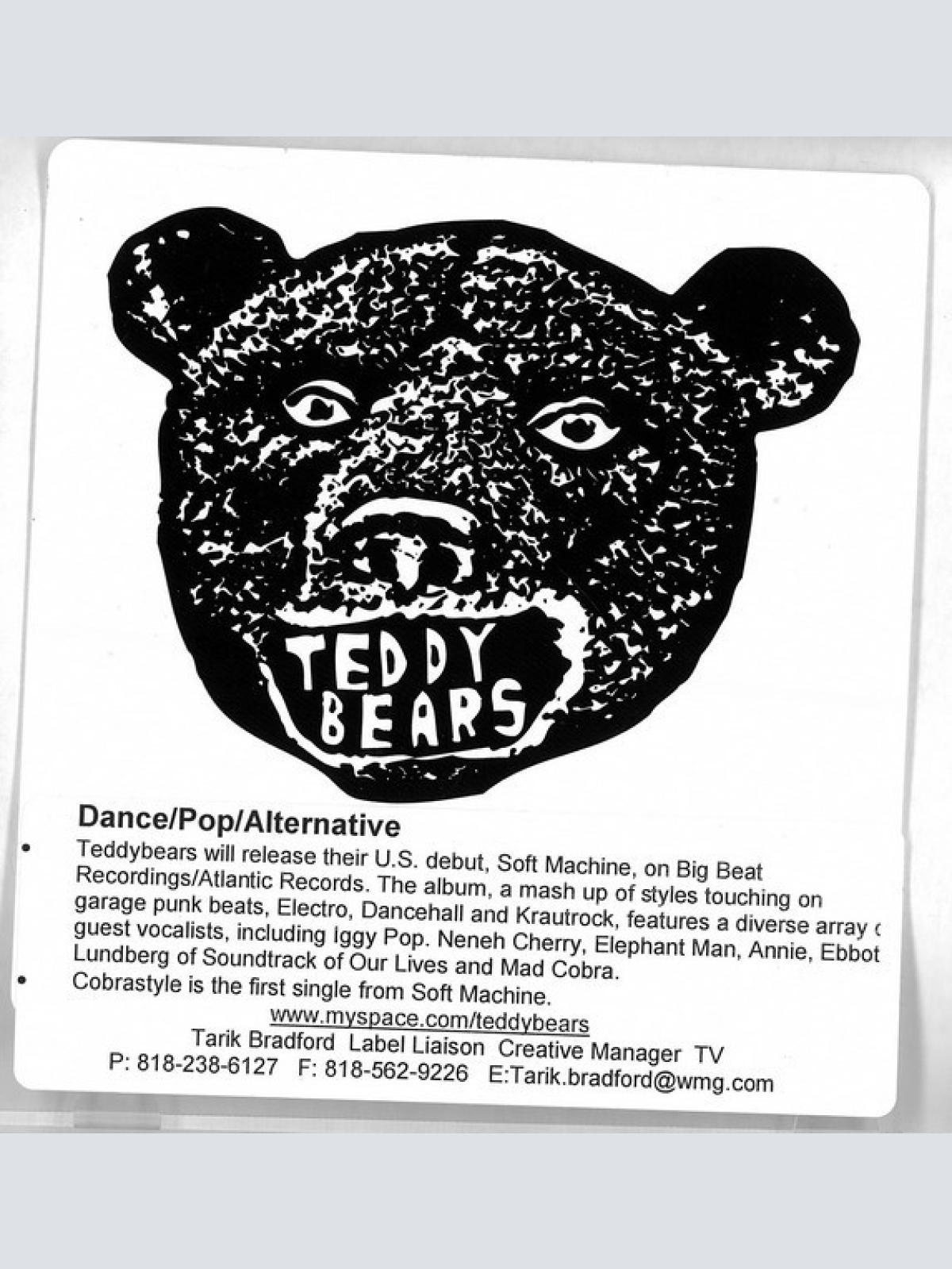 CD, EP, Promo Teddybears Sthlm - Soft Machine Remixes EP