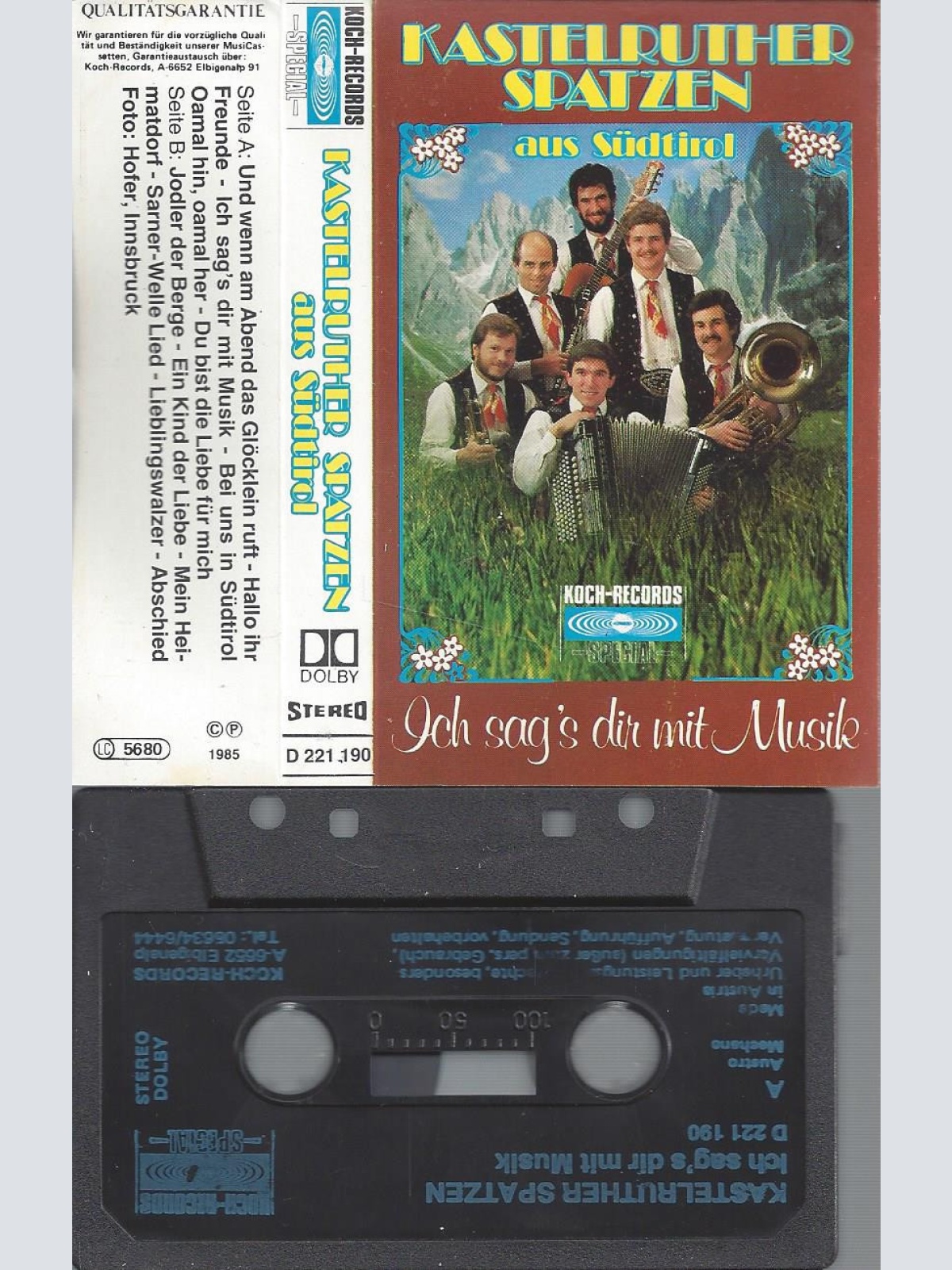 MC-KASTELRUTHER SPATZEN --ICH SAGS DIR MIT MUSIK