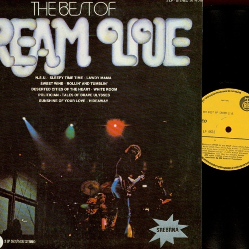 DLP--THE BEST OF CREAM LIVE-YUGOSLAVIA PRESS --RARR-NM