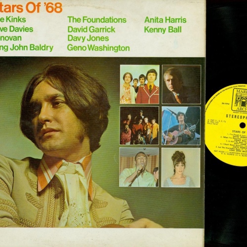 LP-STARS OF 68- KINKS DAVIES-THE FOUNDATIONS-DAVID GARRICK-KENNY BALL- UVM