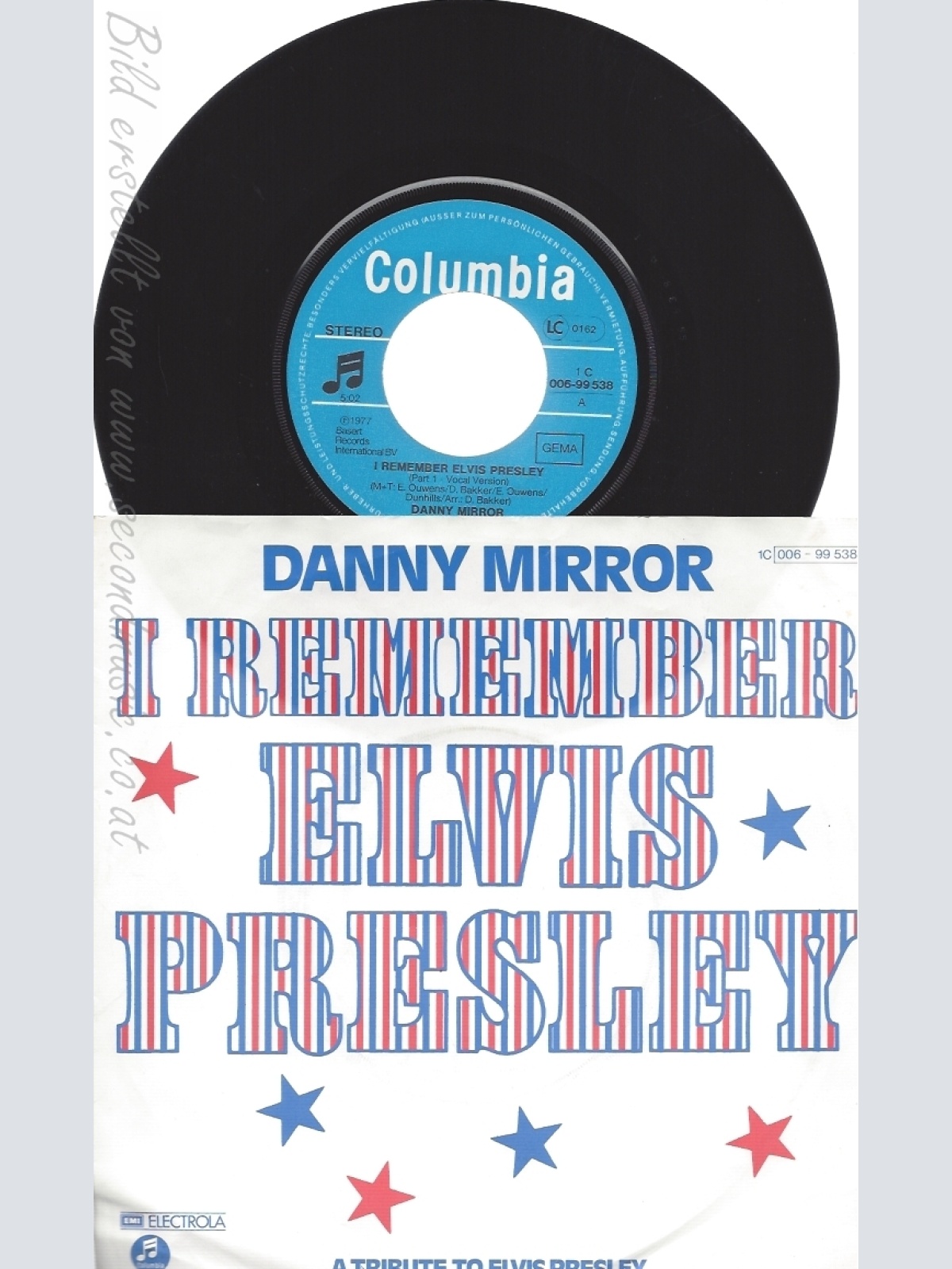 7" DANNY MIRROR -- I REMEMBER ELVIS PRESLEY