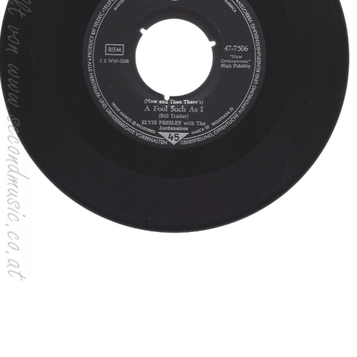 7" ELVIS PRESLEY-- I NEED YOUR LOVE TONIGHT-A FOOL SUCH AS I